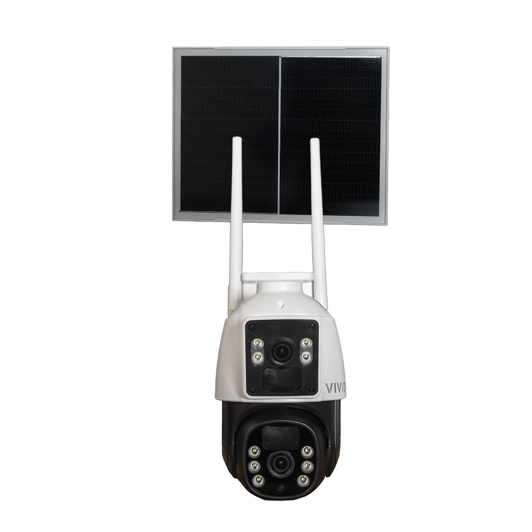 دوربین مداربسته سیمکارتی مینی اسپید ۲ مگاپیکسل دوال لایت سولار برند ViViD مدل VD-PT4GSO